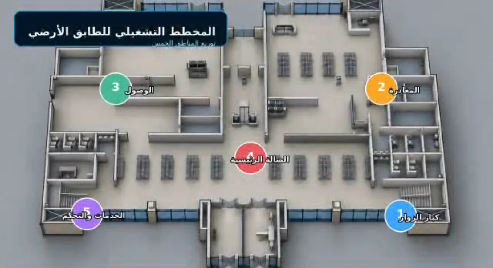 المخطط التشغيلي للطابق الأرضي